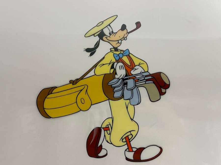 Walt Disney Limited Edition Serigraph Cel 'How To Play Golf' Featuring Pluto Limited To 9,500 13.5 X 9.5 Framed 21 X 17 [Photo 5]