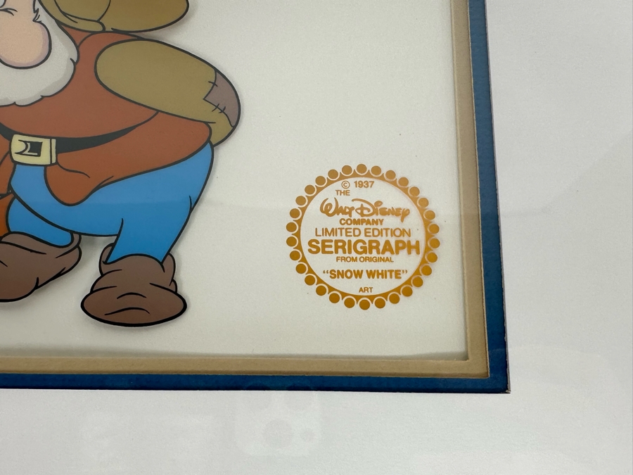 Walt Disney Limited Edition Serigraph Cel 'Snow White' Limited To 9,500 13.5 X 9.5 Framed 21 X 17 [Photo 6]
