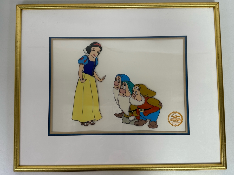 Walt Disney Limited Edition Serigraph Cel 'Snow White' Limited To 9,500 13.5 X 9.5 Framed 21 X 17 [Photo 3]