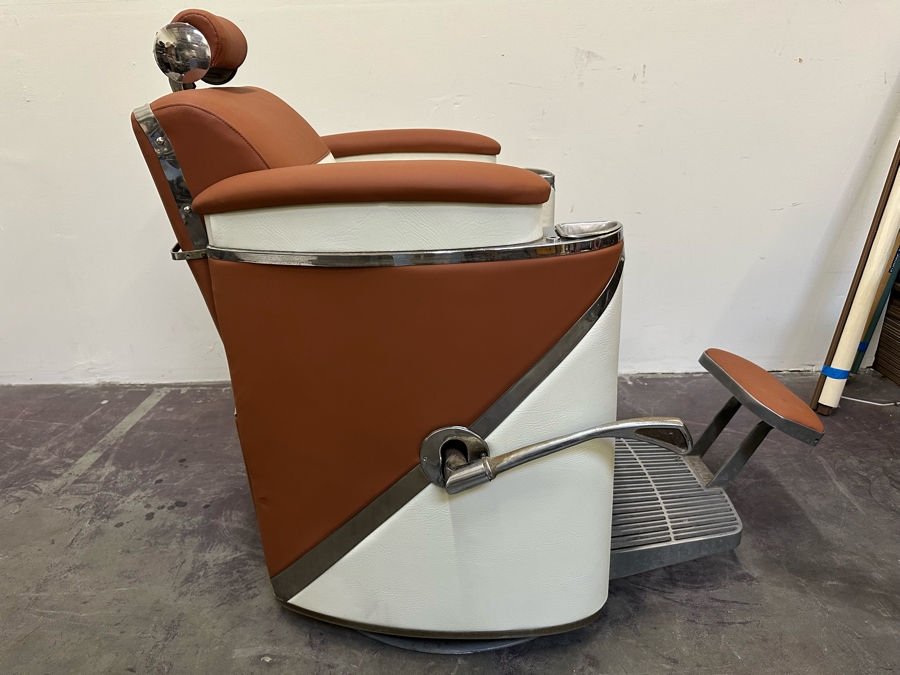 Koken 1950's Restored Presidential Barber Chair 30W X 48D X 43H Estimate $4,000 [Photo 11]