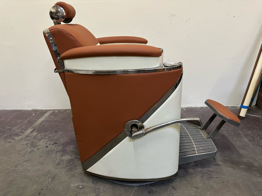 Koken 1950's Restored Presidential Barber Chair 30W X 48D X 43H Estimate $4,000 [Photo 10]