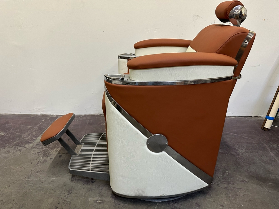 Koken 1950's Restored Presidential Barber Chair 30W X 48D X 43H Estimate $4,000 [Photo 17]