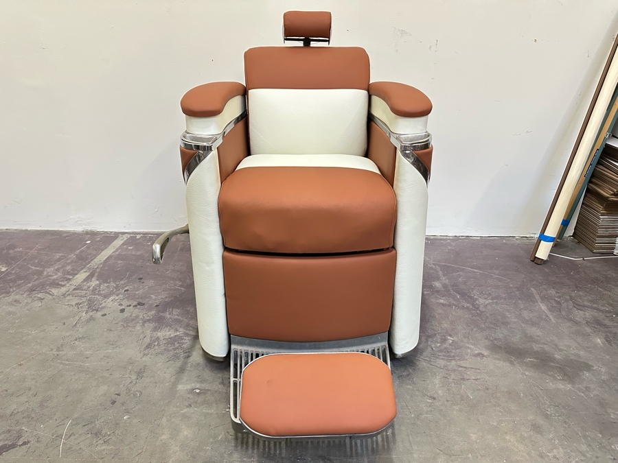 Koken 1950's Restored Presidential Barber Chair 30W X 48D X 43H Estimate $4,000 [Photo 5]