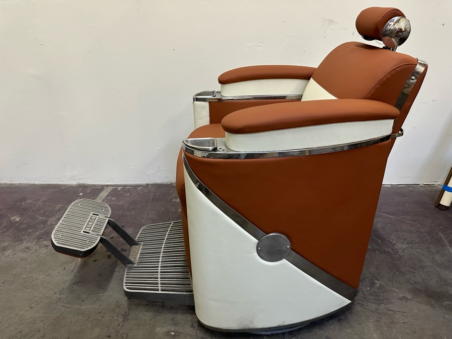 Koken 1950's Restored Presidential Barber Chair 30W X 48D X 43H Estimate $4,000 [Photo 20]