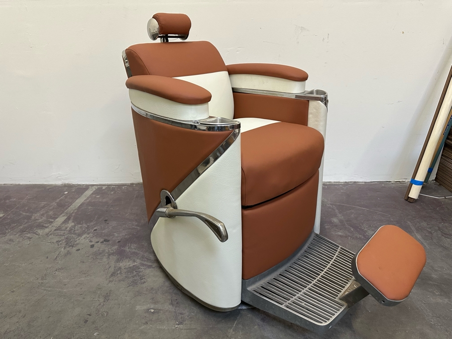 Koken 1950's Restored Presidential Barber Chair 30W X 48D X 43H Estimate $4,000 [Photo 7]