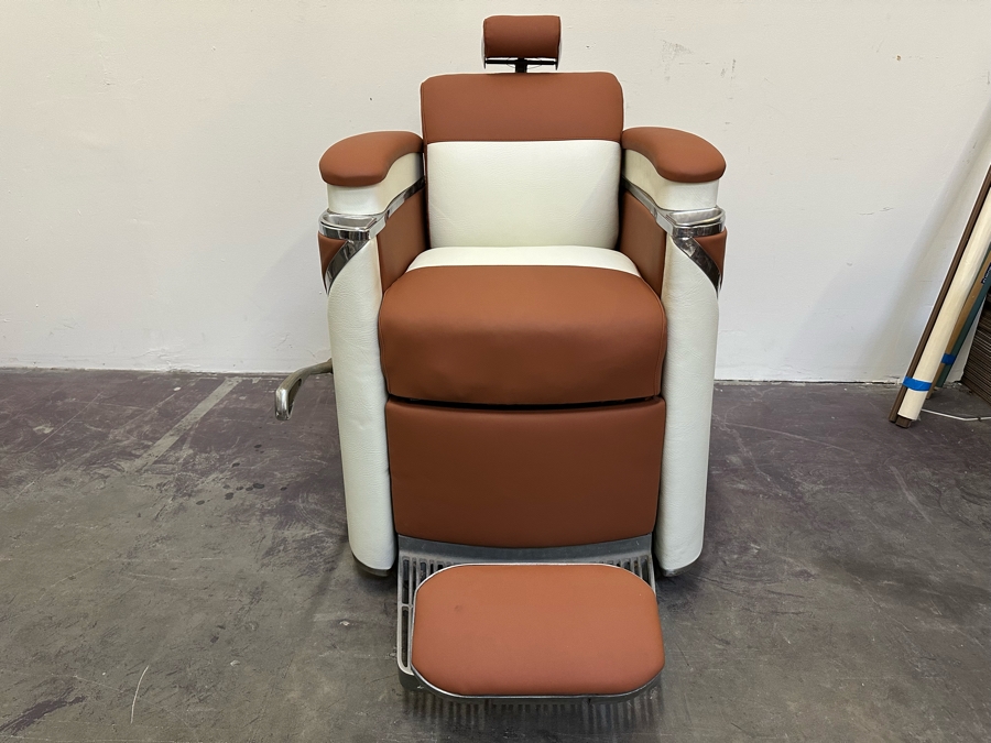 Koken 1950's Restored Presidential Barber Chair 30W X 48D X 43H Estimate $4,000 [Photo 3]