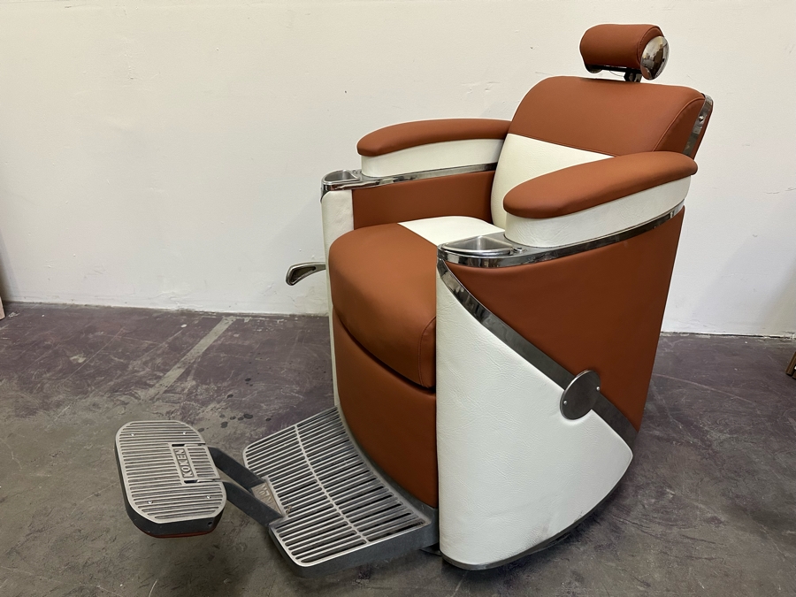 Koken 1950's Restored Presidential Barber Chair 30W X 48D X 43H Estimate $4,000 [Photo 18]
