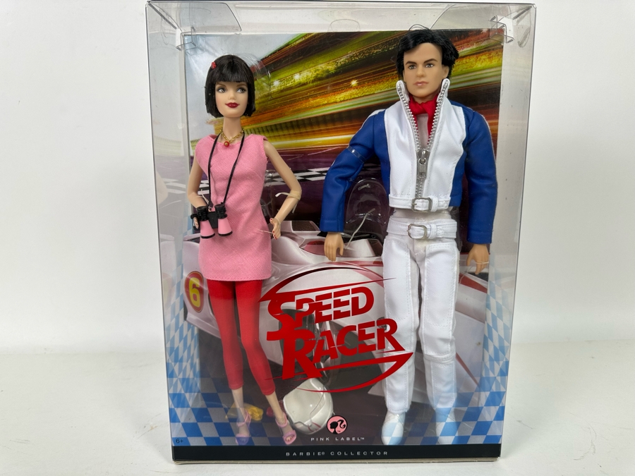 Mattel Barbie Speed Racer Barbie Doll And Ken Doll Pink Label 2007 M6592 [Photo 3]