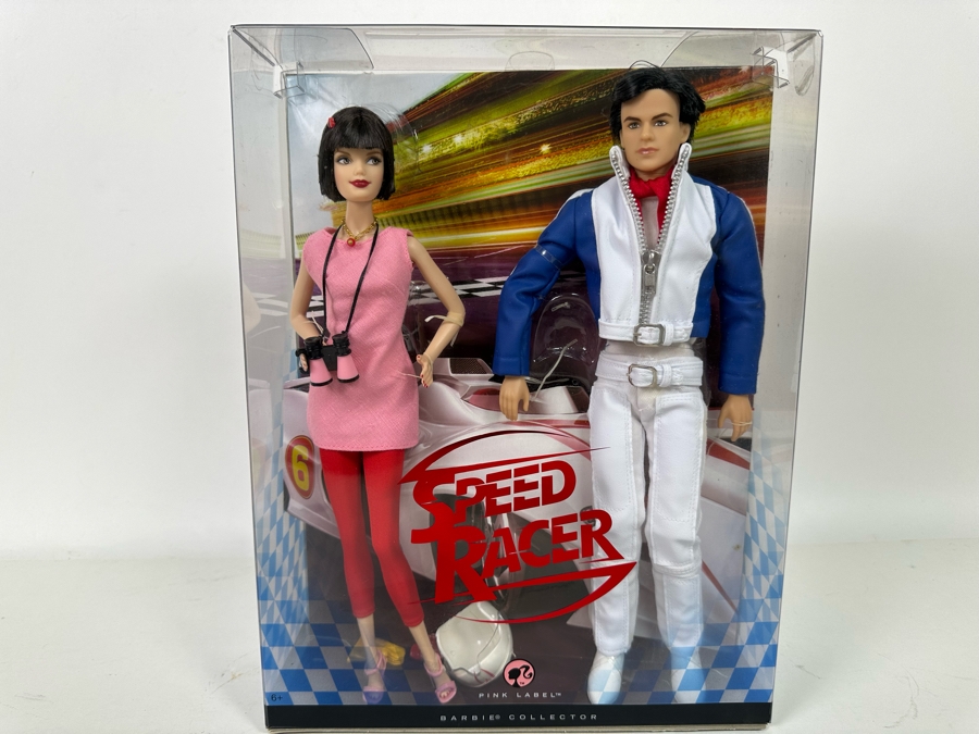 Mattel Barbie Speed Racer Barbie Doll And Ken Doll Pink Label 2007 M6592 [Photo 2]
