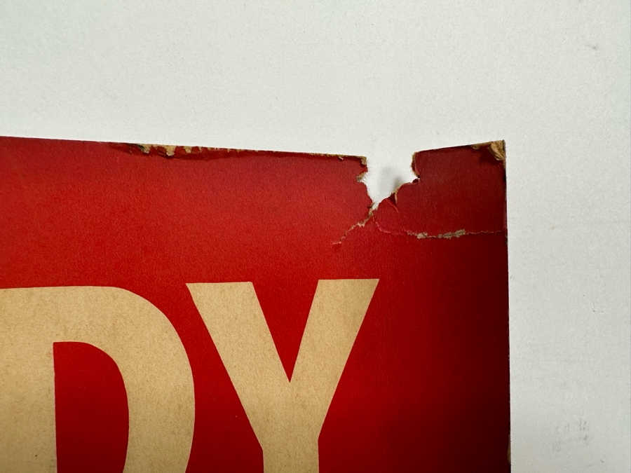 Vintage Sixties Kennedy For President Campaign Ad Poster 'Leadership For The 60's' 13 X 21 [Photo 7]