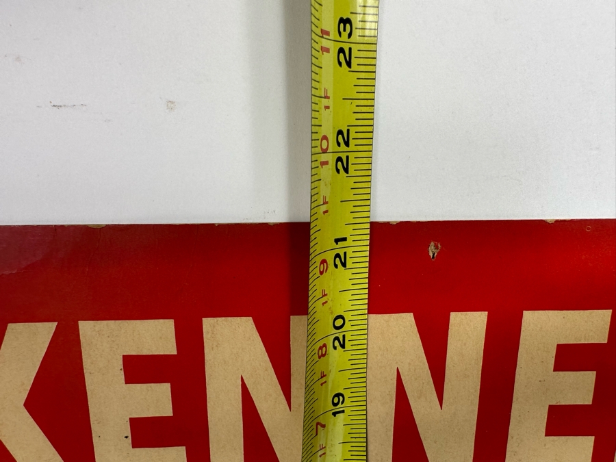 Vintage Sixties Kennedy For President Campaign Ad Poster 'Leadership For The 60's' 13 X 21 [Photo 13]