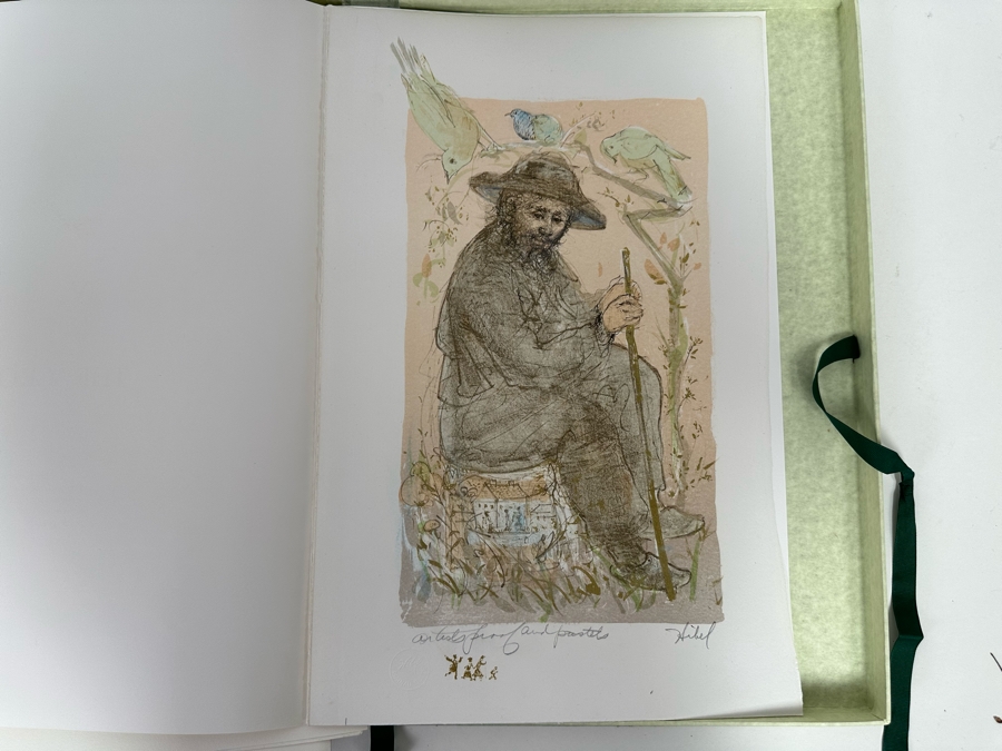 Edna Hibel (1917-2015, American) Folio Of Four Hand Signed Artist Proof And Pastels Prints 12.5 X 19.5 Plus Hand Signed Book A Celebration Of Life By Theodore Plotkin Signed By Theodore Plotkin And Edna Hibel - See Photos [Photo 42]