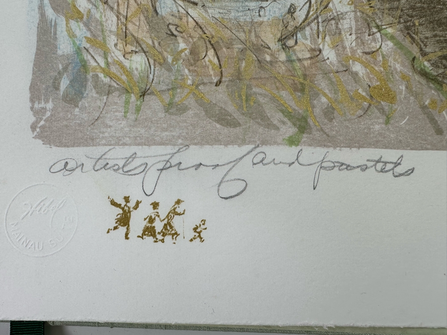 Edna Hibel (1917-2015, American) Folio Of Four Hand Signed Artist Proof And Pastels Prints 12.5 X 19.5 Plus Hand Signed Book A Celebration Of Life By Theodore Plotkin Signed By Theodore Plotkin And Edna Hibel - See Photos [Photo 46]