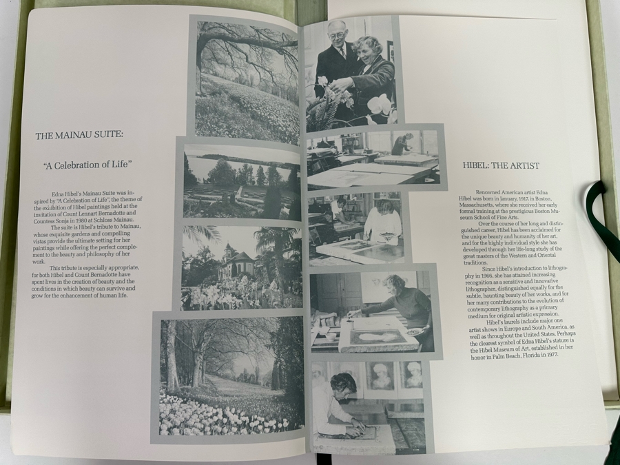 Edna Hibel (1917-2015, American) Folio Of Four Hand Signed Artist Proof And Pastels Prints 12.5 X 19.5 Plus Hand Signed Book A Celebration Of Life By Theodore Plotkin Signed By Theodore Plotkin And Edna Hibel - See Photos [Photo 24]