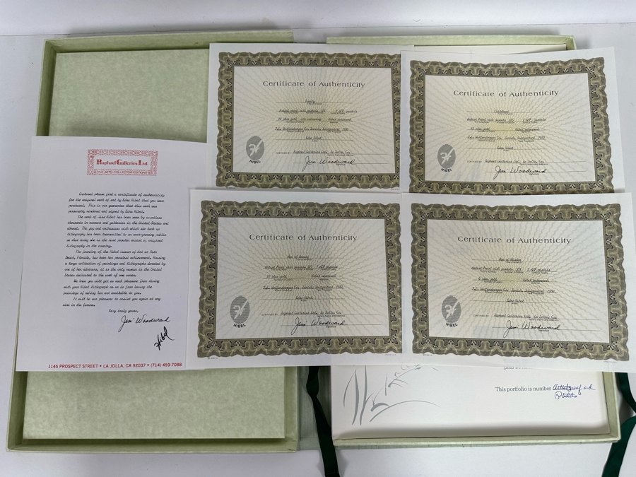 Edna Hibel (1917-2015, American) Folio Of Four Hand Signed Artist Proof And Pastels Prints 12.5 X 19.5 Plus Hand Signed Book A Celebration Of Life By Theodore Plotkin Signed By Theodore Plotkin And Edna Hibel - See Photos [Photo 15]