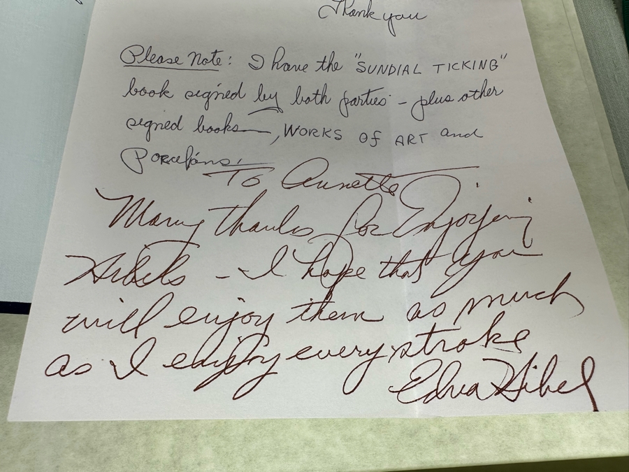 Edna Hibel (1917-2015, American) Folio Of Four Hand Signed Artist Proof And Pastels Prints 12.5 X 19.5 Plus Hand Signed Book A Celebration Of Life By Theodore Plotkin Signed By Theodore Plotkin And Edna Hibel - See Photos [Photo 8]