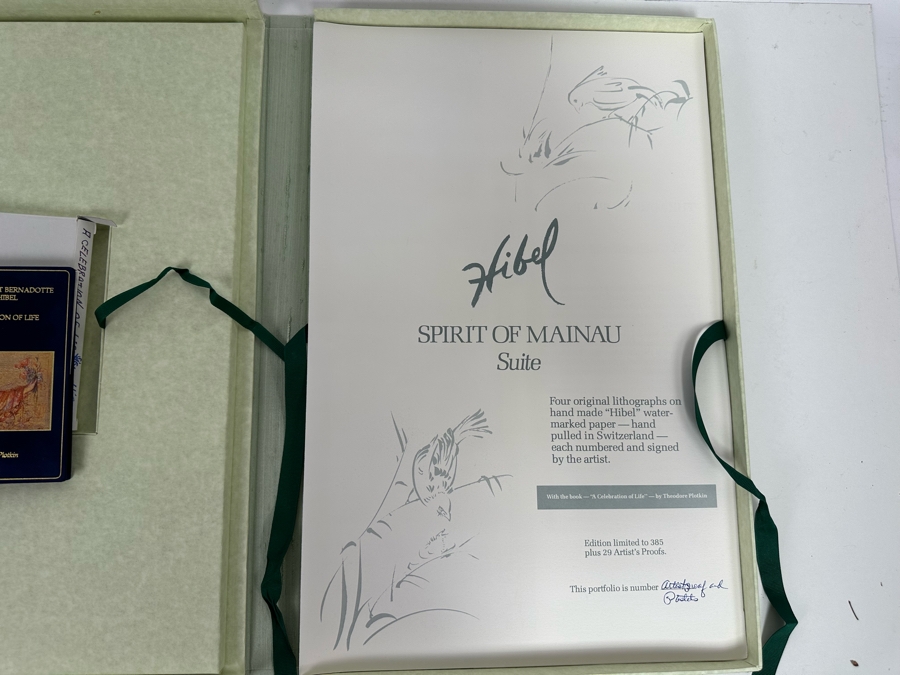 Edna Hibel (1917-2015, American) Folio Of Four Hand Signed Artist Proof And Pastels Prints 12.5 X 19.5 Plus Hand Signed Book A Celebration Of Life By Theodore Plotkin Signed By Theodore Plotkin And Edna Hibel - See Photos [Photo 21]