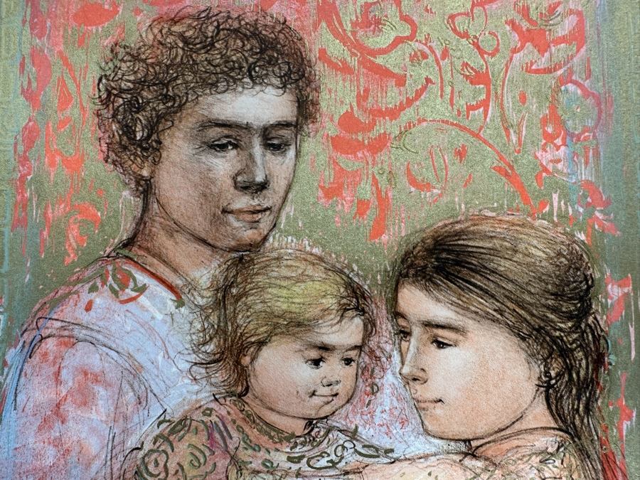 Edna Hibel (1917-2015, American) Folio Of Four Hand Signed Artist Proof And Pastels Prints 12.5 X 19.5 Plus Hand Signed Book A Celebration Of Life By Theodore Plotkin Signed By Theodore Plotkin And Edna Hibel - See Photos [Photo 30]