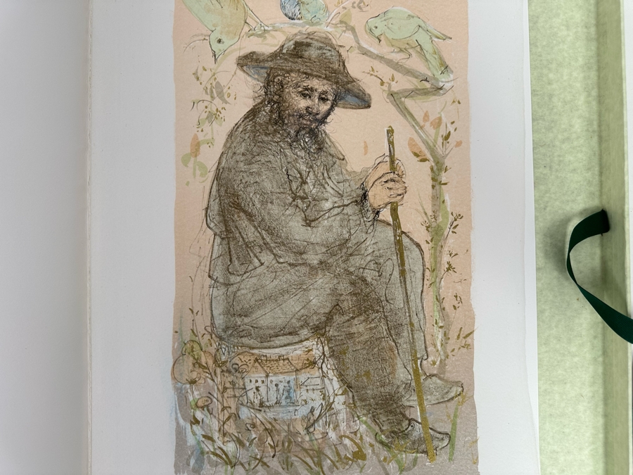 Edna Hibel (1917-2015, American) Folio Of Four Hand Signed Artist Proof And Pastels Prints 12.5 X 19.5 Plus Hand Signed Book A Celebration Of Life By Theodore Plotkin Signed By Theodore Plotkin And Edna Hibel - See Photos [Photo 43]