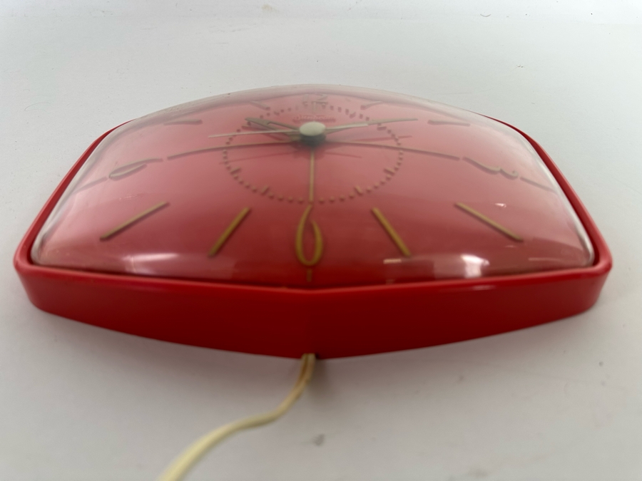 Mid-Century Sunbeam Electric Wall Clock Model A002 9.5 X 6.5 [Photo 5]