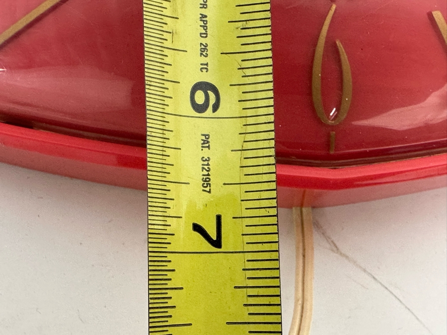 Mid-Century Sunbeam Electric Wall Clock Model A002 9.5 X 6.5 [Photo 13]