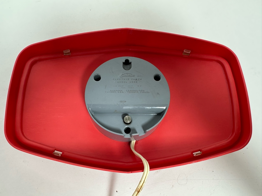 Mid-Century Sunbeam Electric Wall Clock Model A002 9.5 X 6.5 [Photo 7]