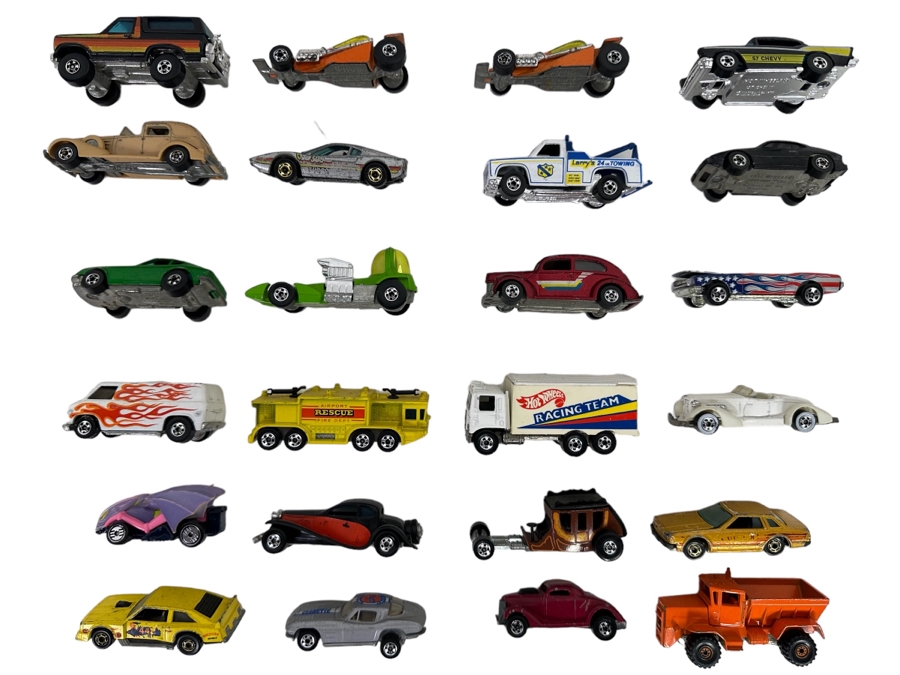 Collection Of Vintage Mattel Hot Wheels Cars Mainly From The Seventies - See Photos