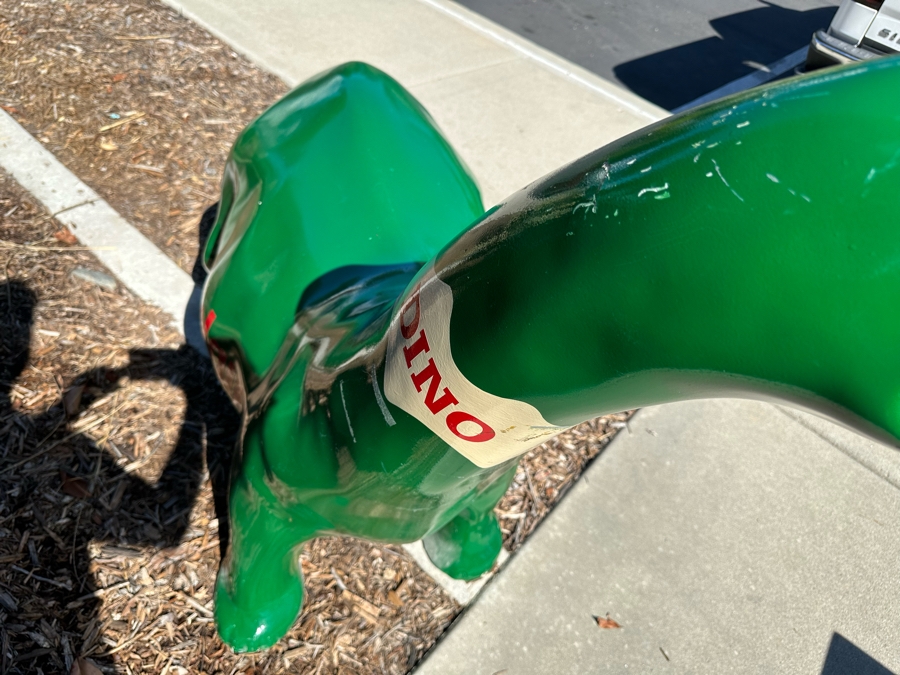 Sinclair Dino Dinosaur Gasoline Fiberglass Statue Automotive Man Cave Advertising Item 102'L X 24'W X 48'H [Photo 14]