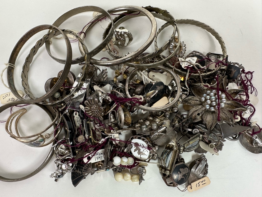 Over 1lb Of Sterling Silver Jewelry (Siam / Mexican) 464g - See Photos [Photo 3]