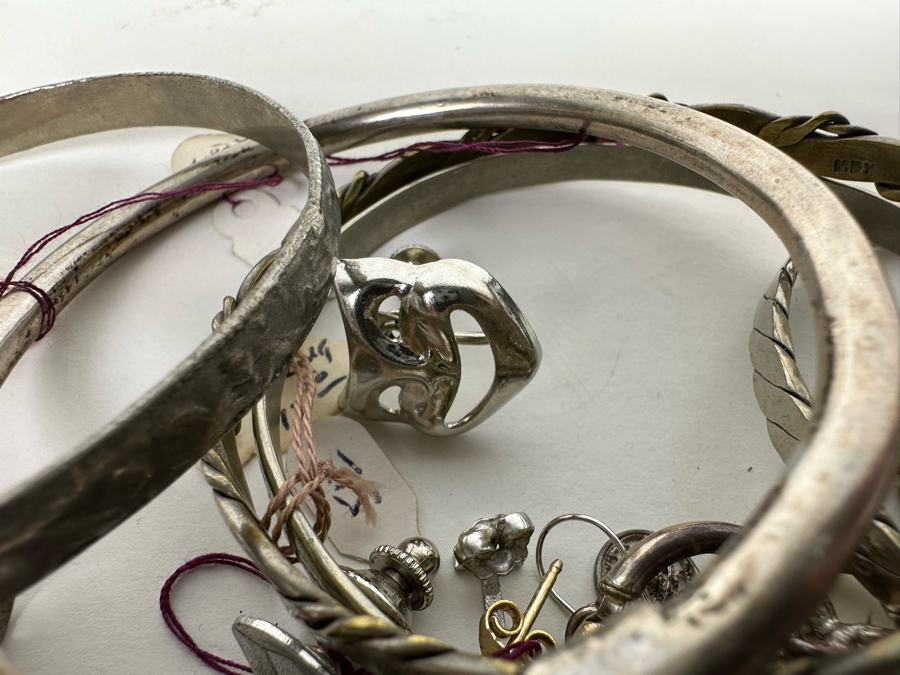 Over 1lb Of Sterling Silver Jewelry (Siam / Mexican) 464g - See Photos [Photo 14]