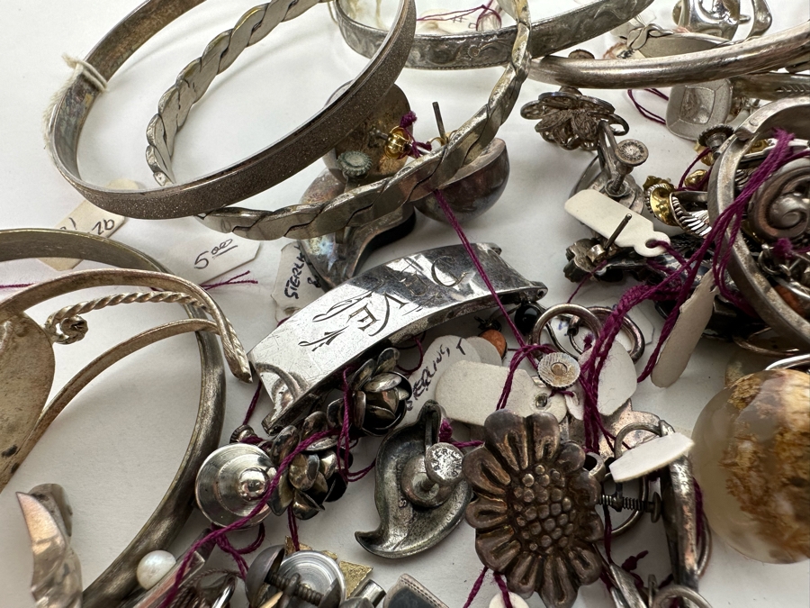 Over 1lb Of Sterling Silver Jewelry (Siam / Mexican) 464g - See Photos [Photo 22]