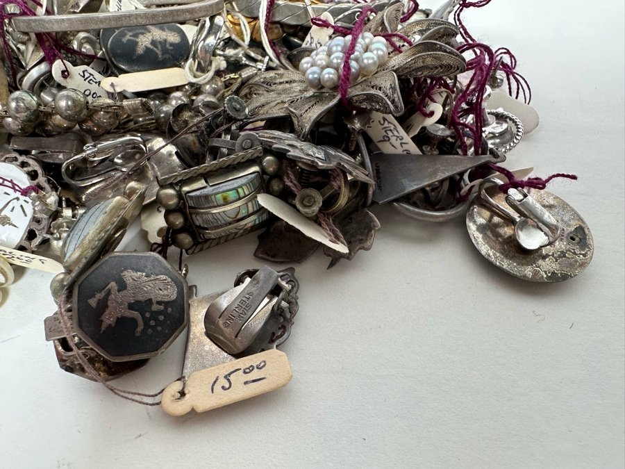 Over 1lb Of Sterling Silver Jewelry (Siam / Mexican) 464g - See Photos [Photo 8]