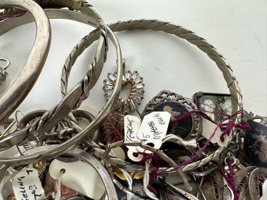 Over 1lb Of Sterling Silver Jewelry (Siam / Mexican) 464g - See Photos [Photo 12]