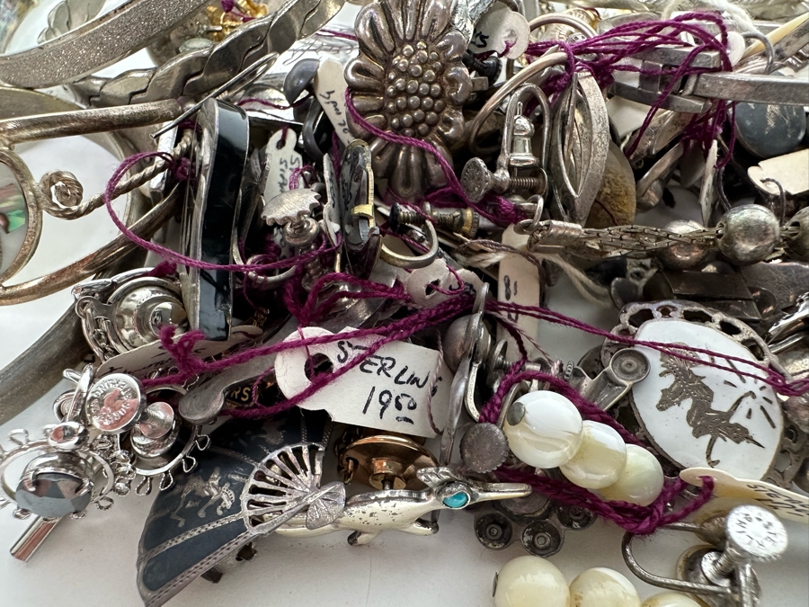 Over 1lb Of Sterling Silver Jewelry (Siam / Mexican) 464g - See Photos [Photo 5]