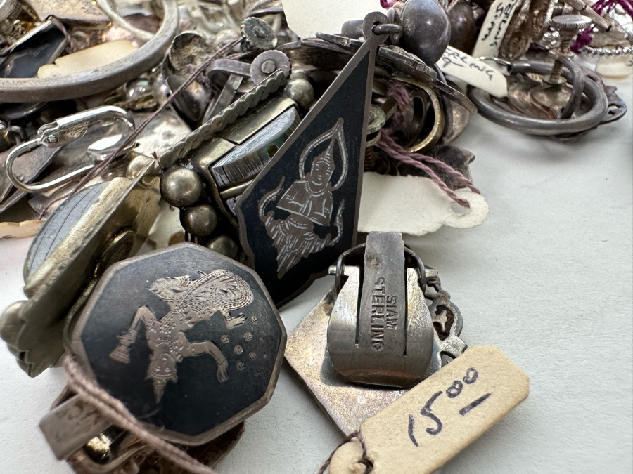 Over 1lb Of Sterling Silver Jewelry (Siam / Mexican) 464g - See Photos [Photo 20]