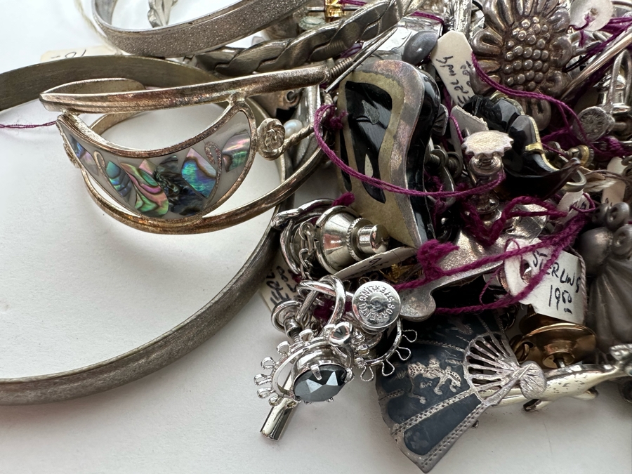 Over 1lb Of Sterling Silver Jewelry (Siam / Mexican) 464g - See Photos [Photo 4]
