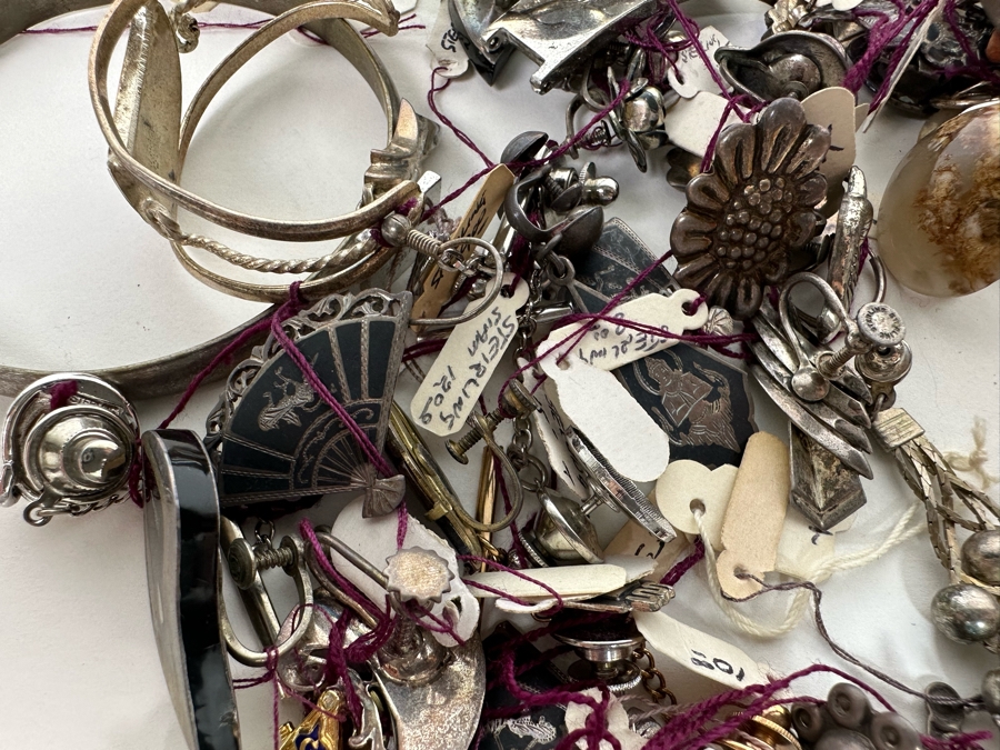 Over 1lb Of Sterling Silver Jewelry (Siam / Mexican) 464g - See Photos [Photo 18]