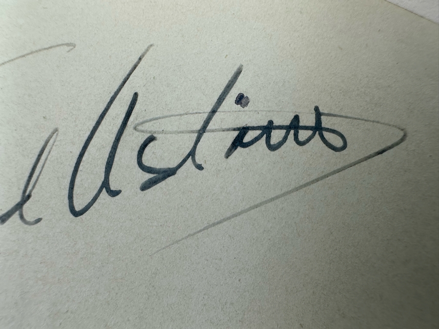 Fred Astaire Autograph On Paper 6 X 4.5 [Photo 5]