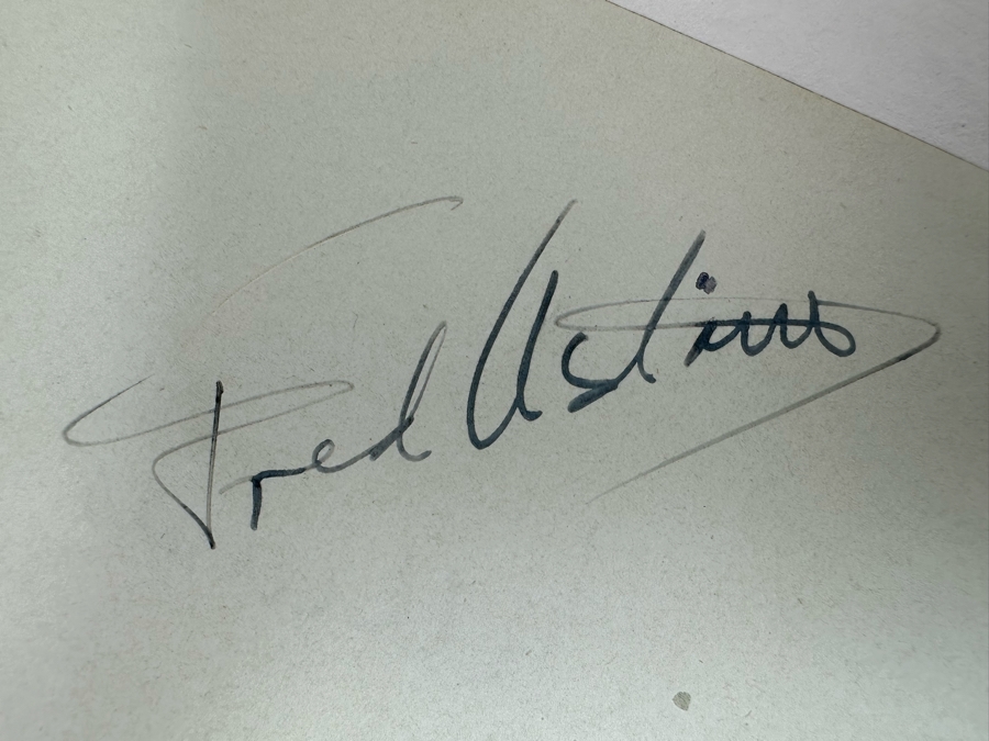 Fred Astaire Autograph On Paper 6 X 4.5 [Photo 6]