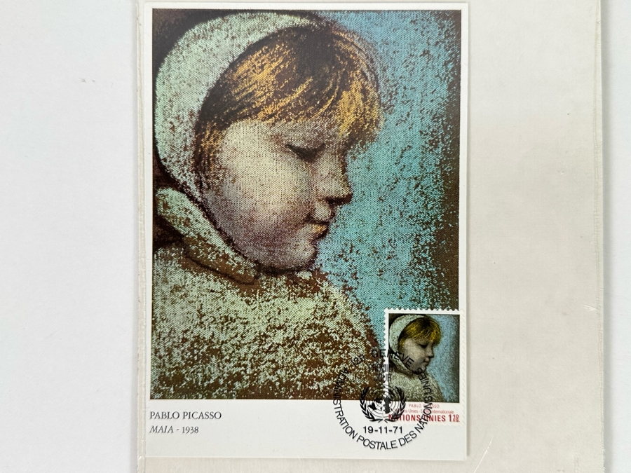 Sealed Pablo Picasso Maia 1938 United Nations Stamp First Day Cover 1971 4 X 6 [Photo 2]