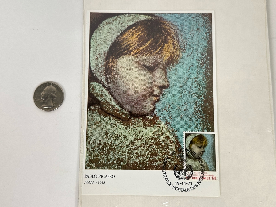Sealed Pablo Picasso Maia 1938 United Nations Stamp First Day Cover 1971 4 X 6 [Photo 7]