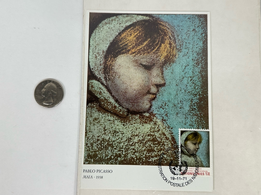 Sealed Pablo Picasso Maia 1938 United Nations Stamp First Day Cover 1971 4 X 6 [Photo 6]