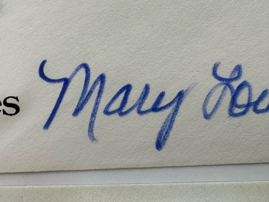 Signed Mary Lou Retton Olympic Gymnast First Day Cover 1972 And Mint Olympic Gymnast Stamps [Photo 7]