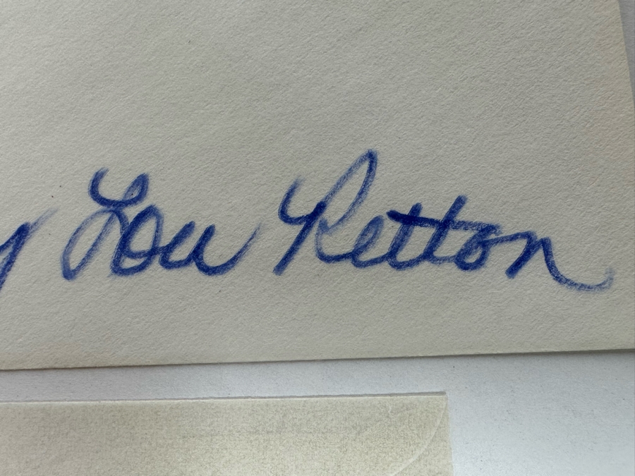 Signed Mary Lou Retton Olympic Gymnast First Day Cover 1972 And Mint Olympic Gymnast Stamps [Photo 8]