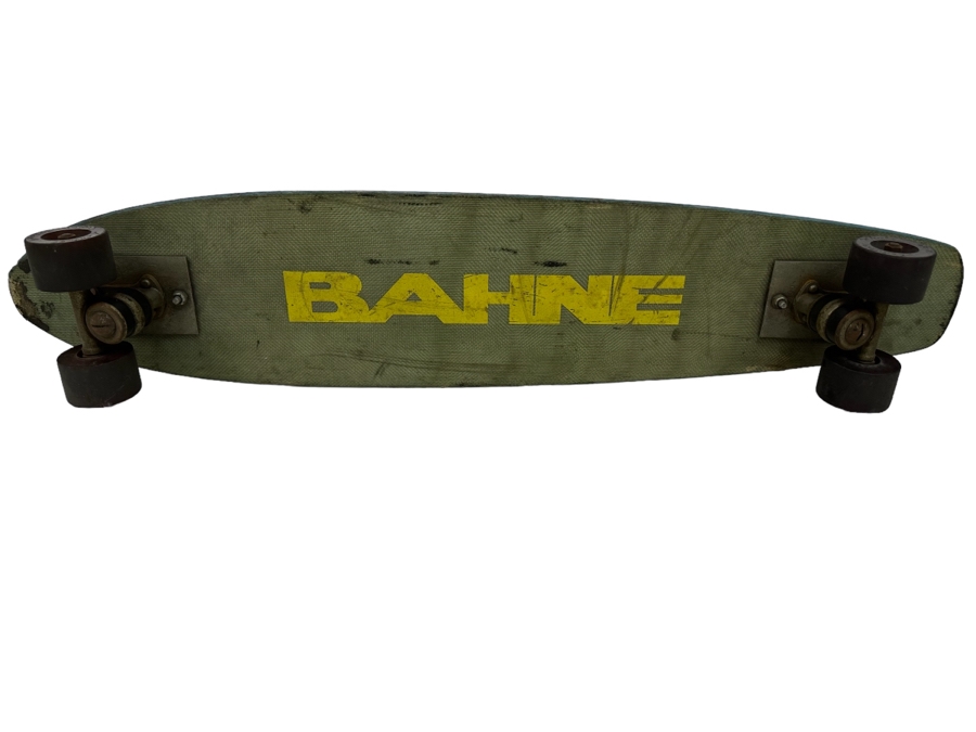 Vintage BAHNE Fiberglass Skateboard With Cadillac Wheels 26.5L [Photo 1]