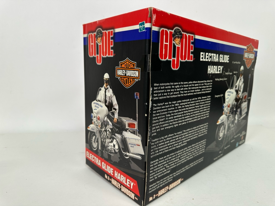 New In Box G.I. Joe Electra Glide Harley NYC Motorcycle Police Officer Cop Hasbro 17W X 8D X 12H [Photo 16]