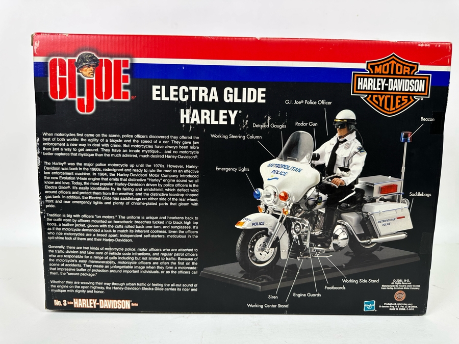 New In Box G.I. Joe Electra Glide Harley NYC Motorcycle Police Officer Cop Hasbro 17W X 8D X 12H [Photo 13]