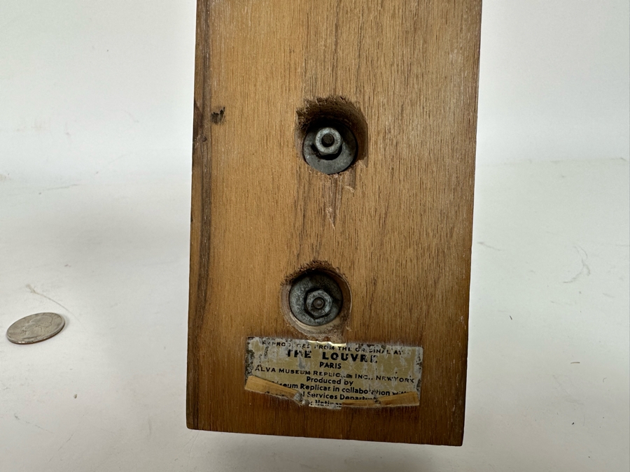 Vintage 1955 Alva Museum Replica Horus Falcon Bird Statue Reproduced From The Original At The Louvre In Paris 8H [Photo 12]