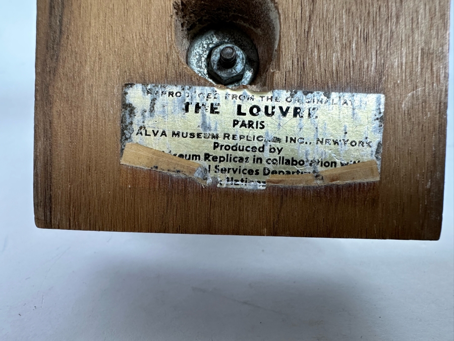 Vintage 1955 Alva Museum Replica Horus Falcon Bird Statue Reproduced From The Original At The Louvre In Paris 8H [Photo 13]