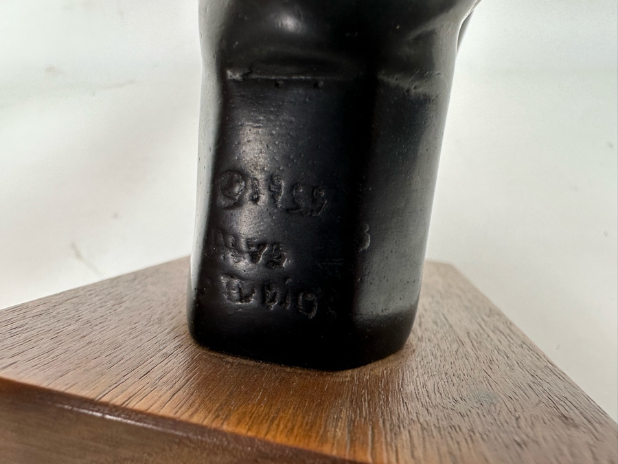 Vintage 1955 Alva Museum Replica Horus Falcon Bird Statue Reproduced From The Original At The Louvre In Paris 8H [Photo 9]